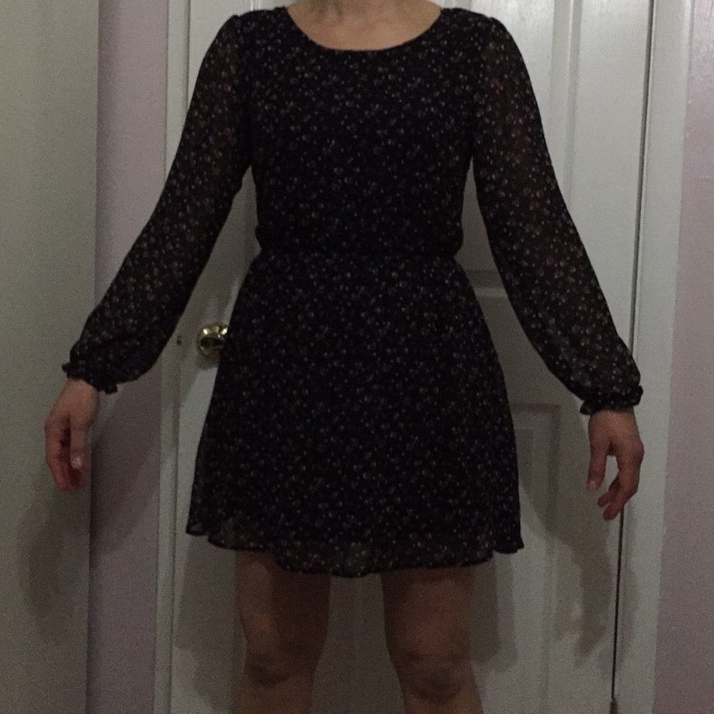 Black and roses dress